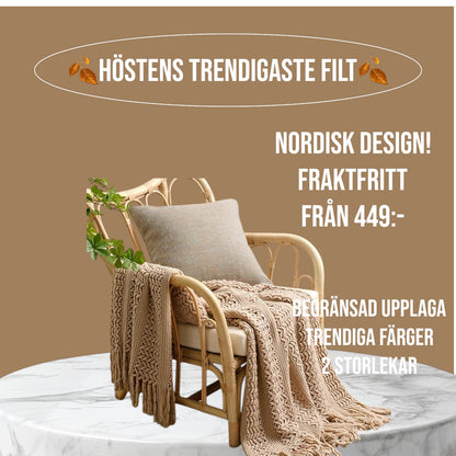 Höstens trendigaste filt i Nordisk design.